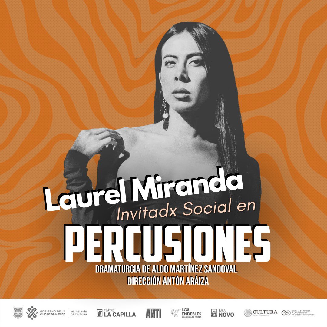 Mañana tenemos una cita en el Teatro La Capilla a las 8 pm. Tendré el gusto de charlar con les asistentes a las 9:15, después de la función #Percusiones.