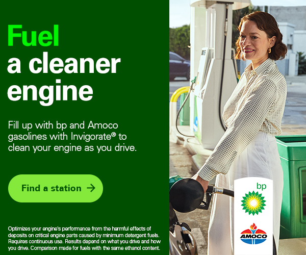 Want a clean engine that gets you extra benefits like more miles per tank and protection against buildup? Fuel up today with bp and Amoco gasoline with Invigorate®. Learn more: on.bp.com/47DmIUM