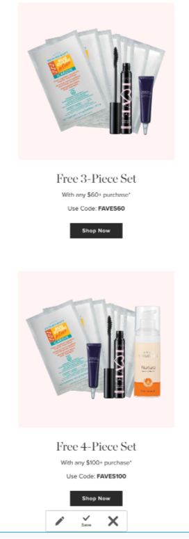🎉New AVON Coupon codes 🎉
Click & Shop! Enjoy free shipping on me!
avon.ca/signup?rep=sho…

👉Use FAVE60 with your $60+ order and get this 3 pc gift set FREE
👉Use FAVE100 with your $100 + order and get this 4 PC gift FREE

⏱️Codes expire Fri. Apr.12.2024 11:59pm PT

#AvonRep