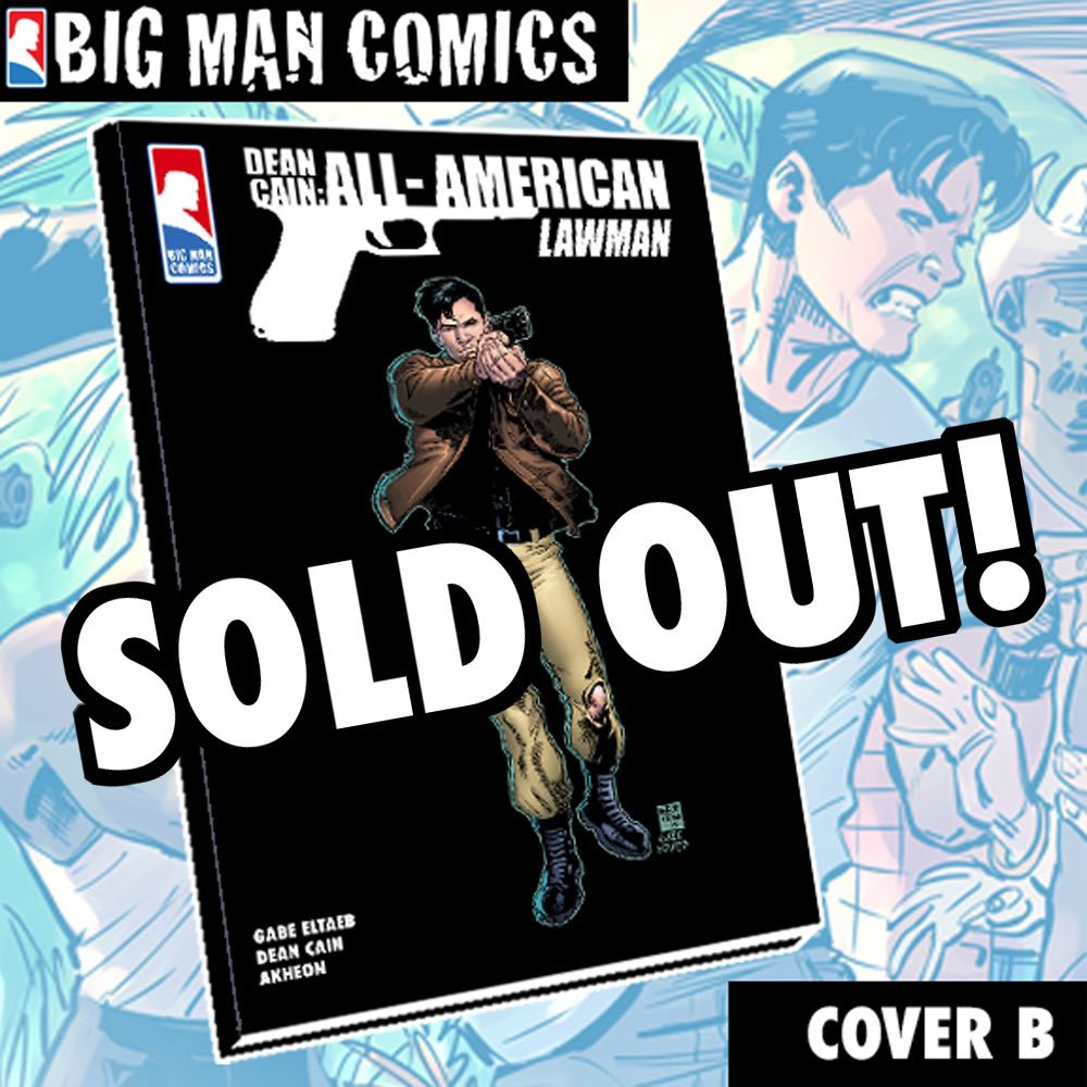 🚨DEAN CAIN ALL-AMERICAN LAW MAN SOLD OUT!🚨 Cover “B” is gone, and it’s gone for good! Cover “A” sold out last week! There is still time to get a first print of covers, C,E, and F Get your copy of the smash hit graphic novel before it’s too late! bigmancomics.com/campaign/dean-…