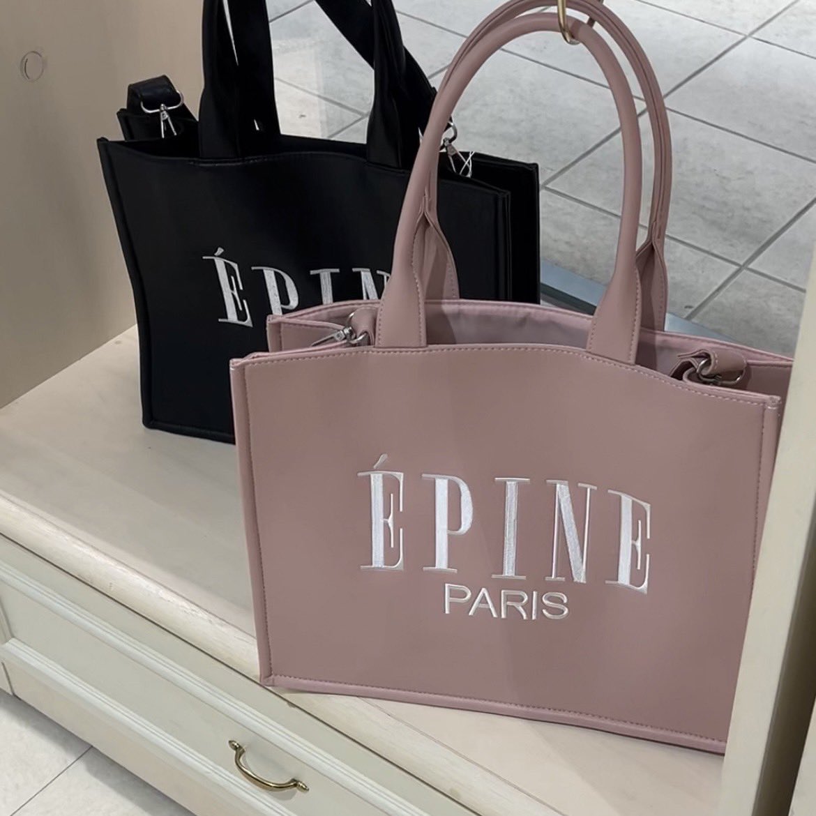 ÉPINE PARIS book tote large pink 2024SS Ver ÉPINE PARIS book tote