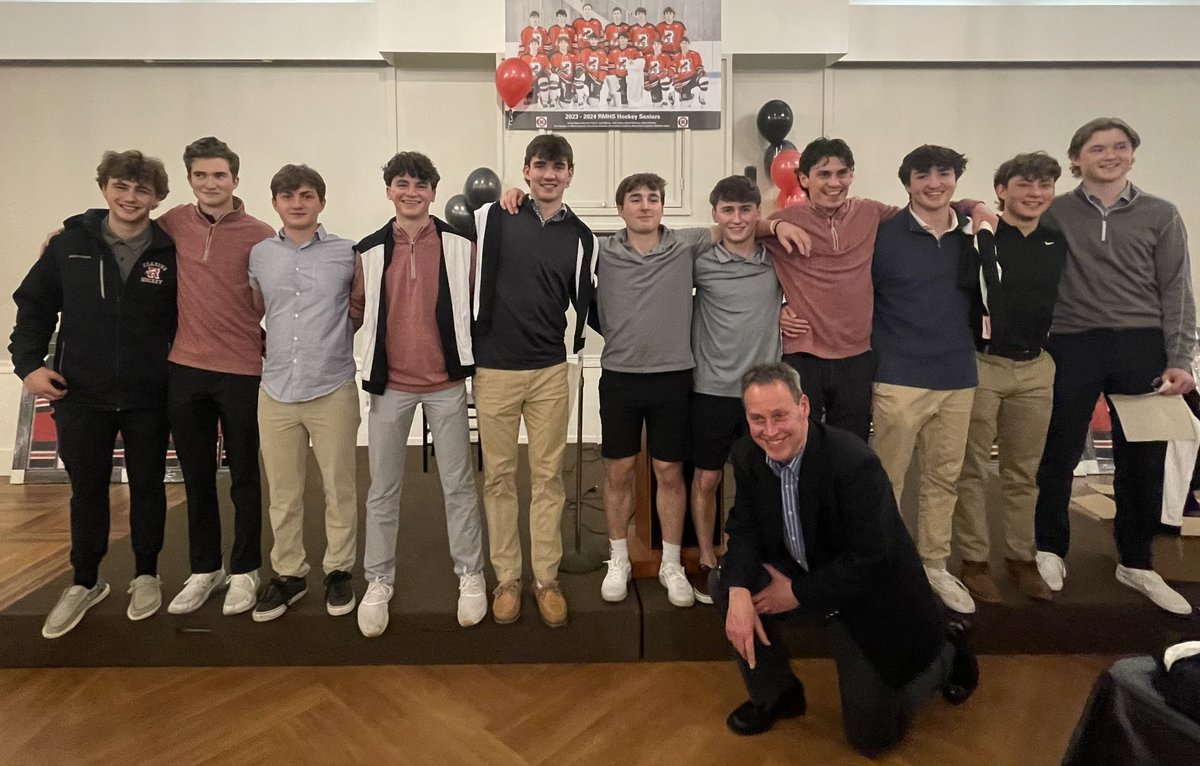 Reading hockey banquet tonight. Great 2023-2024 season! Congratulations to all the seniors! Good luck to you in the future and thank you for all you have given to the program.