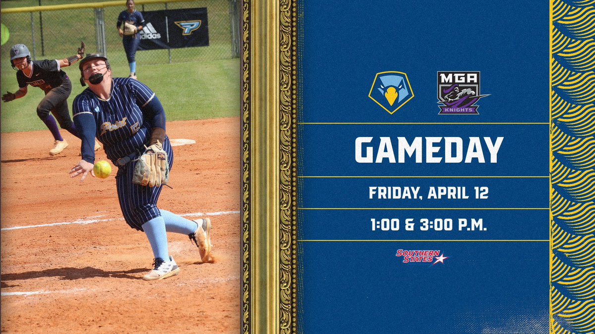 🥎|#GAMEDAY 🆚 @MGAKnights 📍 Cochran, Ga. ⌚1:00 & 3:00 P.M. 🎥youtube.com/channel/UCNUw9… 📈mgaknights.com/sidearmstats/s…