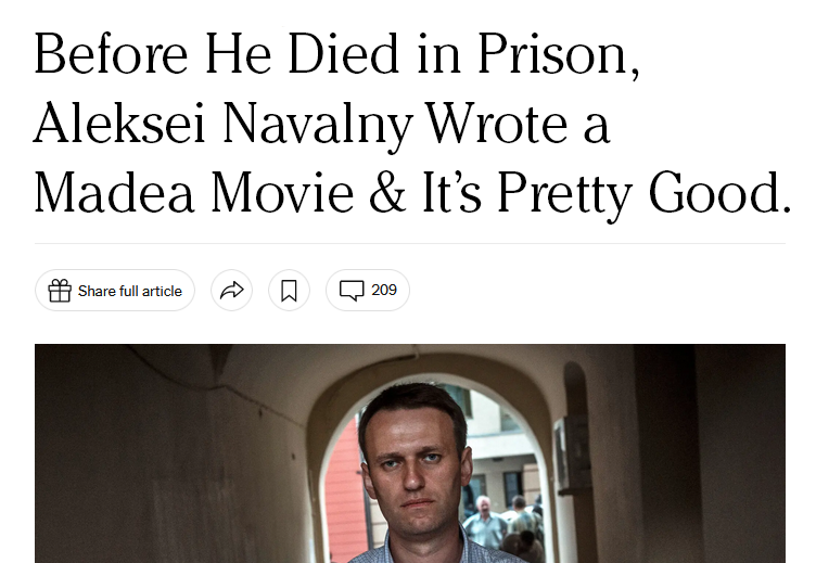 This was definitely a New York Times headline I never expected to see.