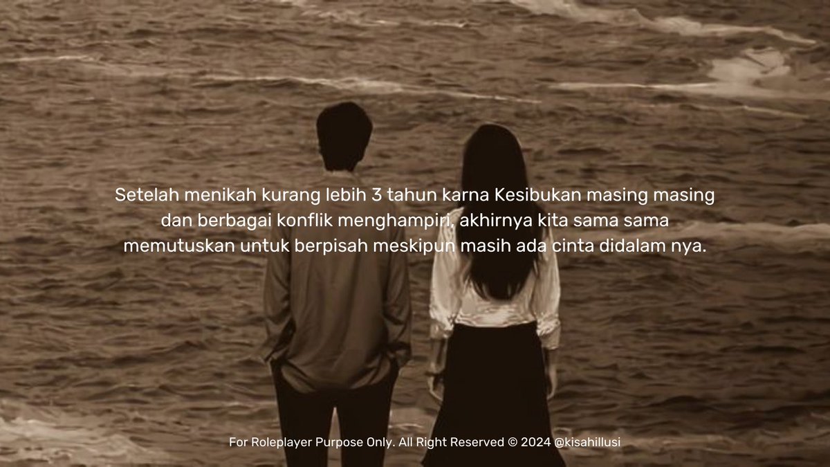 Help RT would be appreciate.

Karena ingin melanjutkan kisah masa lampau, saya mencari relasi krusial untuk mengisi relasi mantan suami dengan kriteria:
- Tuan keliharan tahun 1989-1996
- Aktif menulis.

Terbuka untuk bersdiskusi.
Untuk detail kisah nya seperti berikut: