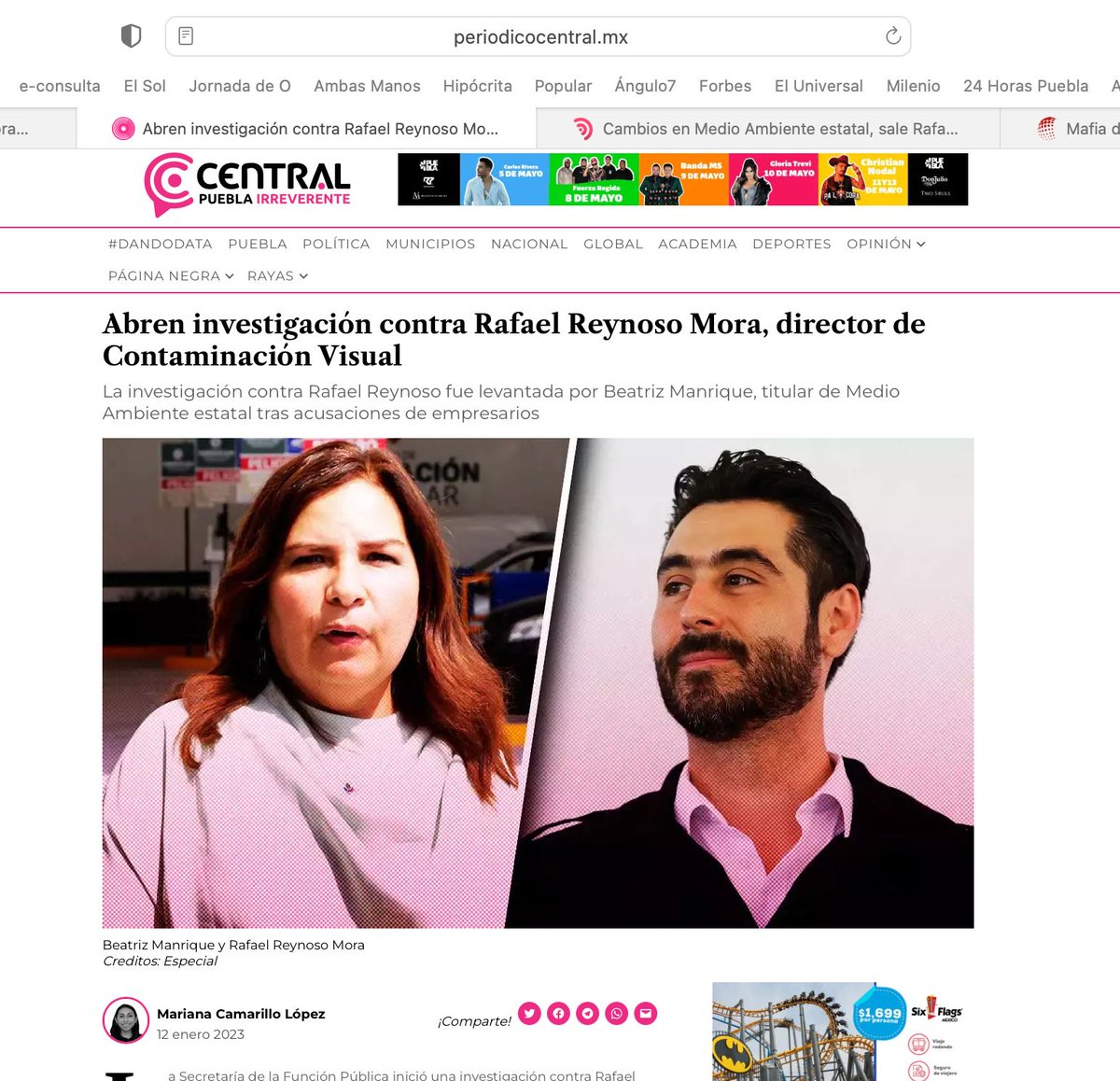 NoticiasPue02's tweet photo. ¿Quién es @Rafa_ReynosoM candidato de @MovCiudadanoPue para edil de #Ocoyucan? Priista en 2016. Después Barbosa lo hizo funcionario en la Secretaría del Medio Ambiente y ahí le pidió moches ($) a los #empresarios y lo corrieron en enero de 2023. Es #FosfoFosfo en 2024 #LordMoches https://t.co/g0etLN9YPF