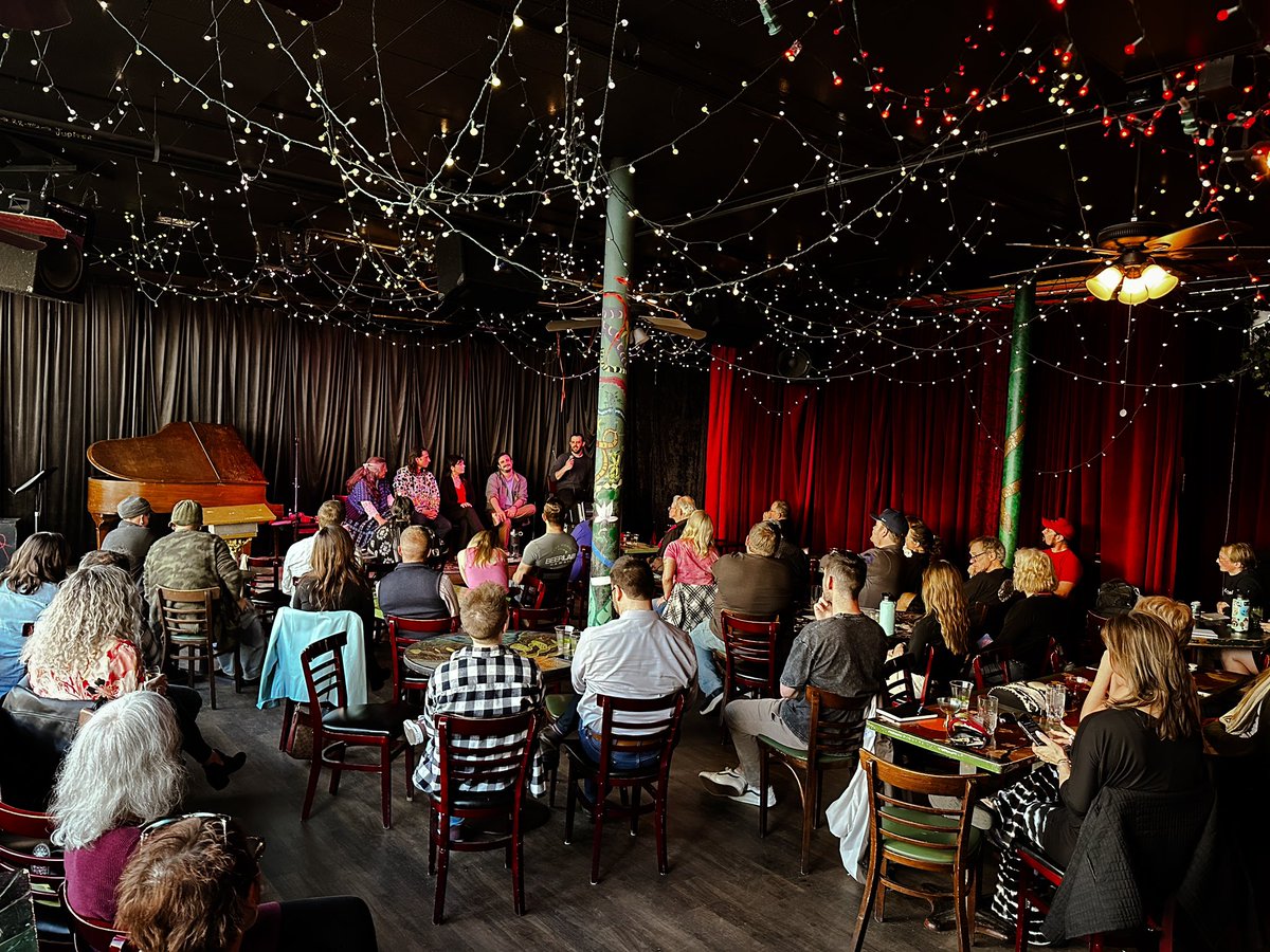 Some photos from tonight’s @denverwestword members-only event 🍄✨ @TommyMitchWW was such a great panel host