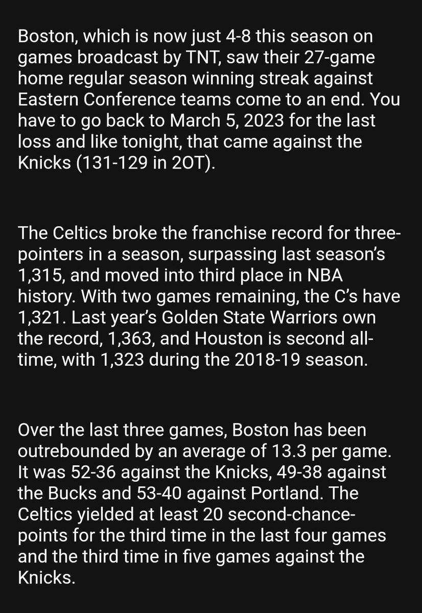 Post Game - Celtics vs. New York Knicks - Thursday, April 11 (L) GK7sXt_WkAAoYj2?format=jpg