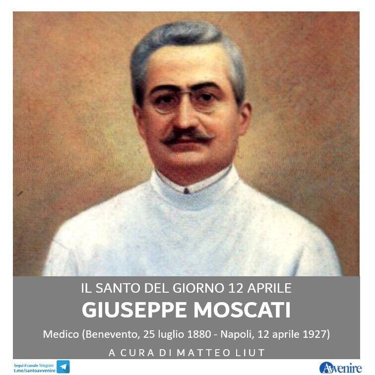 #12aprile
Giuseppe Moscati
👉  buff.ly/3Htg5e3 
Altri santi. San Damiano di Pavia, vescovo (VII-VIII sec.); sant’Alferio, abate (X-XI sec.).
#ilsantodelgiorno #santodelgiorno #unsantoalgiorno