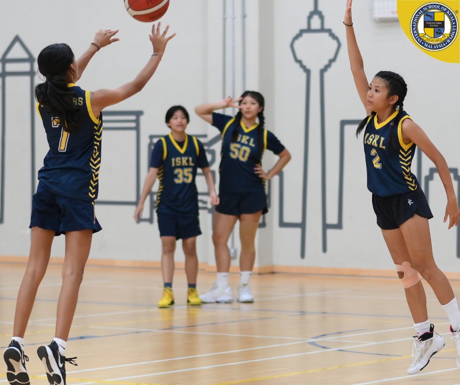 Our panthers were #SeenAtISKL dribbling into the spotlight during the AIMS U15 Girls Basketball match! 🏀🔥 #Throwback #ISKLproud