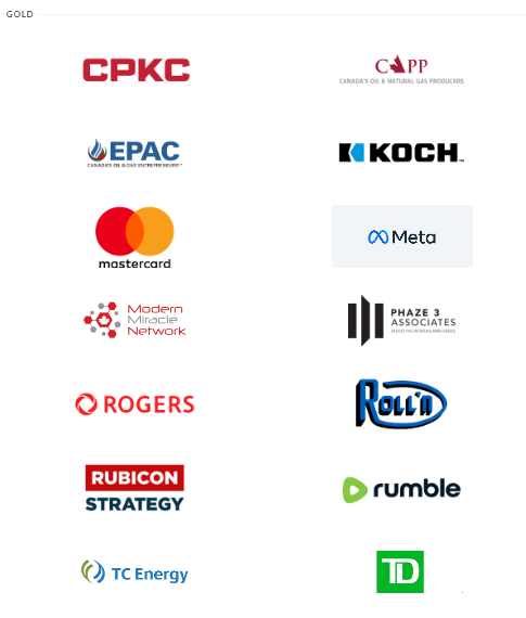 Koch is listed as a Gold Sponsor at the Canada Strong and Free and Proud Networking Conference 2024, currently being held at the Westin in Ottawa. That's new. Today the climate change denier American Friends of the 'Global Warming Policy Foundation' had their own whole panel.