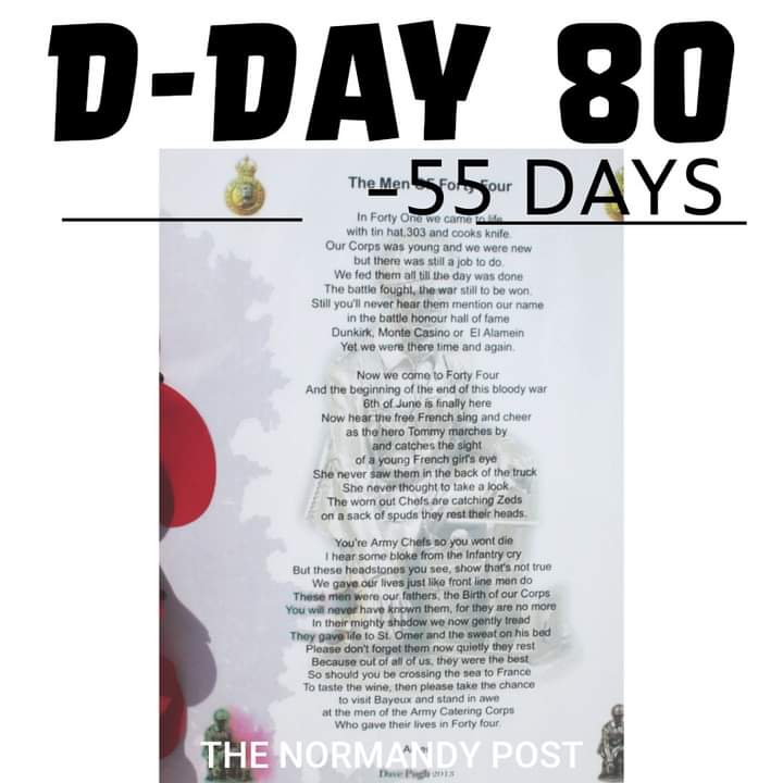 55 days until the 80th anniversary of D-Day. #DDay #DDay80 #wewillrememberthem