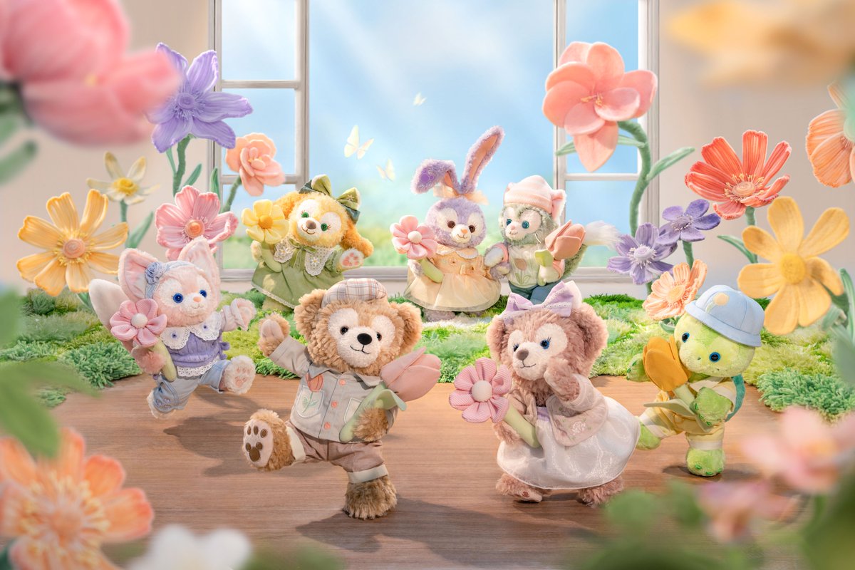 ダッフィー＆フレンズ」の春限定グッズが登場/ かわいい春の服に着替え