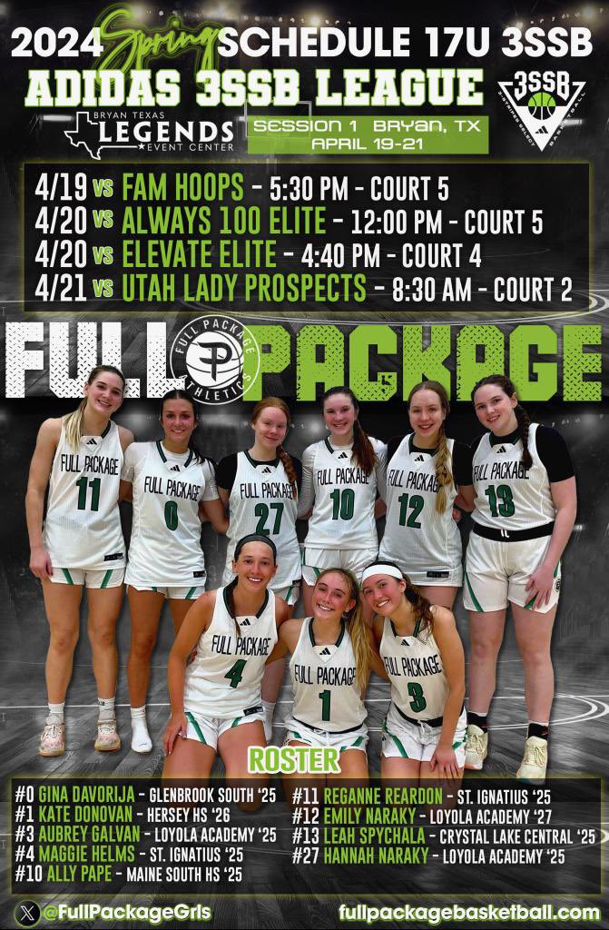 This is my schedule for this weekend in Bryan, Texas!