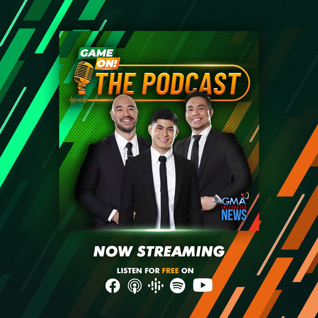 “Game On,” GMA’s newest sports podcast, is now streaming! Tune in to the very first episode here:

Spotify: bit.ly/3Jg7tah

Follow GMA Integrated News, GMA Sports, and GMA Synergy for more updates.