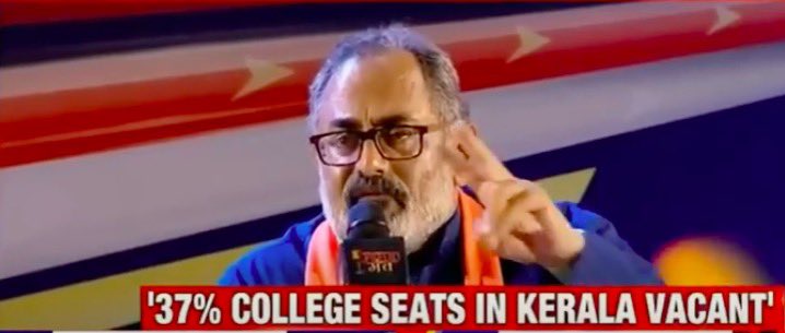 #Kerala- Scandinavian-level social indices but African-level economy. “168 start-ups came to meet me in Bengaluru…40 fm Kerala, Malayalees, but they weren’t based in Kerala.” IT Minister @Rajeev_GoI hard truths here on how India’s most literate state is skipping the India growth…