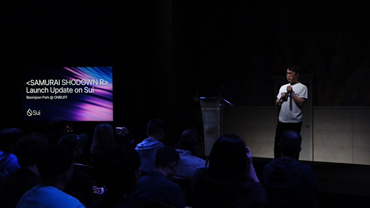 LumiWave_Lab's tweet photo. Jeon Se Hwan, CEO of SNK, and Beom Joon Park at ONBUFF spoke at SUI Basecamp with a compelling presentation titled โSamurai Shodown R Update On Suiโ.
๐ง#SUI ๐ซ๐ท#SUIBASECAMP #ONBUFF
โ๏ธ#SamuraiShodownR ๐งฑ#BRICKPOP https://t.co/REPyNXIE7u
