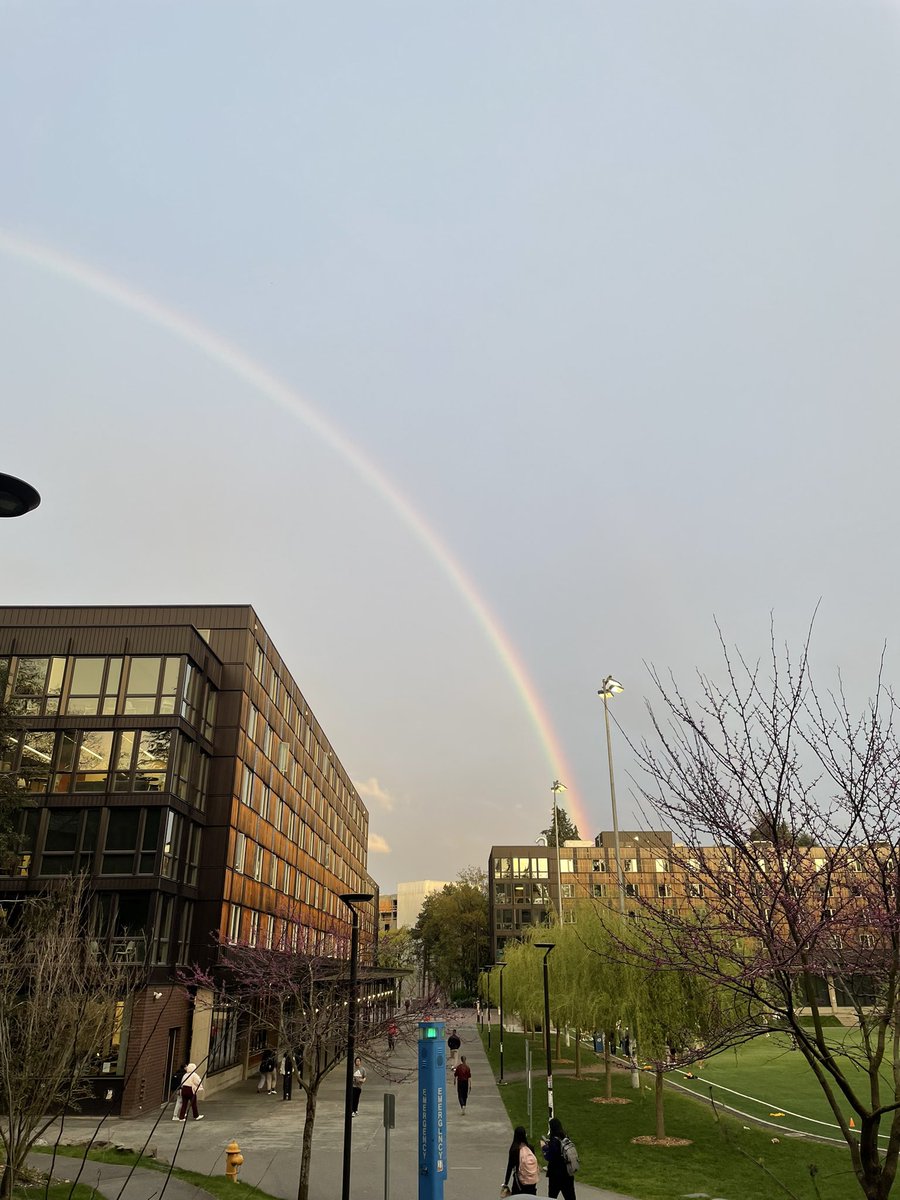 Rainbow sighting on north campus! 🌈 #wawx