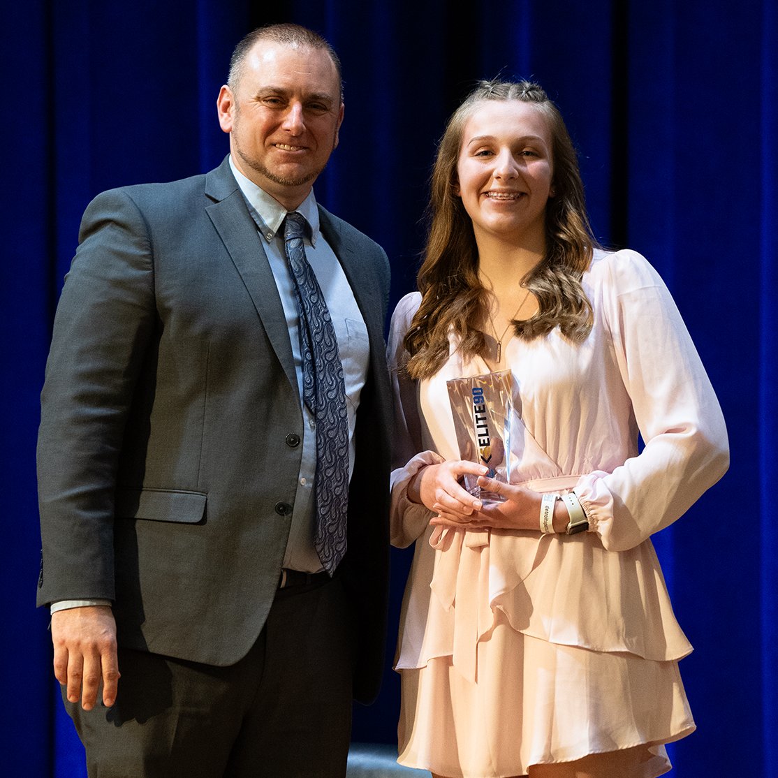 NCAA's tweet image. Kirsten Moore is the 2024 #Elite90 Award winner for NC Bowling!

📚 4.0
📕 English
🎳 @ysubowling

#ncaaBowl