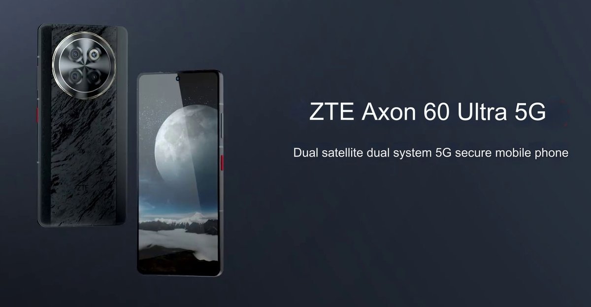 #ZTEAxon60Ultra with 6.78' 1.5K 120Hz OLED display, dual satellite communication tech, IP68 ratings, 6000mAh battery announced 2fa.in/3VQWfAA