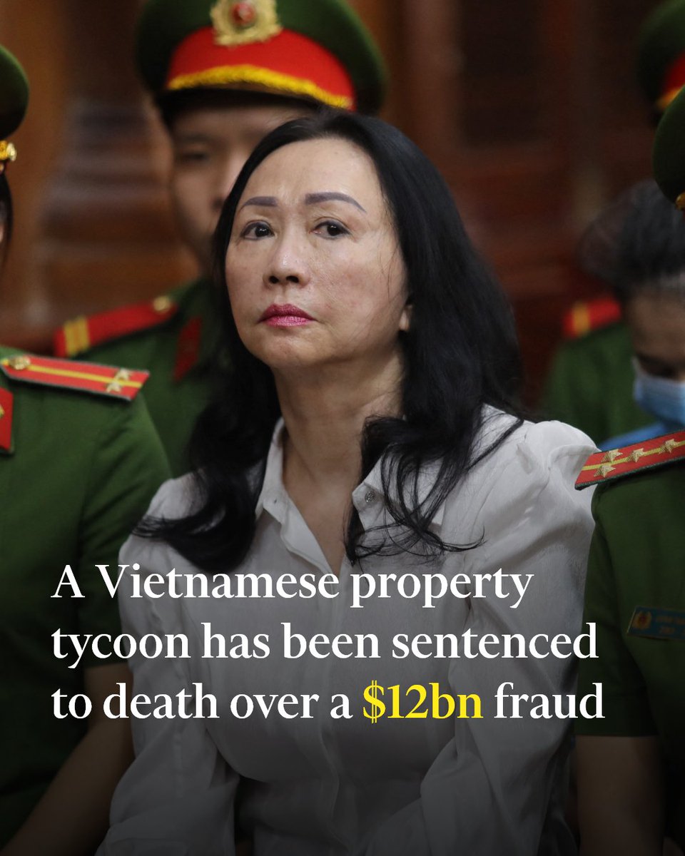 The court said her actions, which included bribes of millions of dollars to officials, had eroded the public’s trust in the leadership of the ruling Communist party, state media reported on.ft.com/3TY7fcU