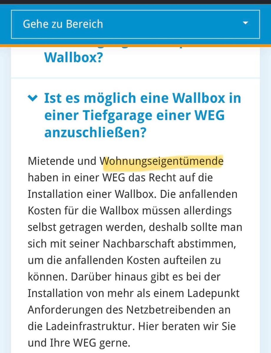 Wer am Ende ist, der braucht auch keine Wallbox: