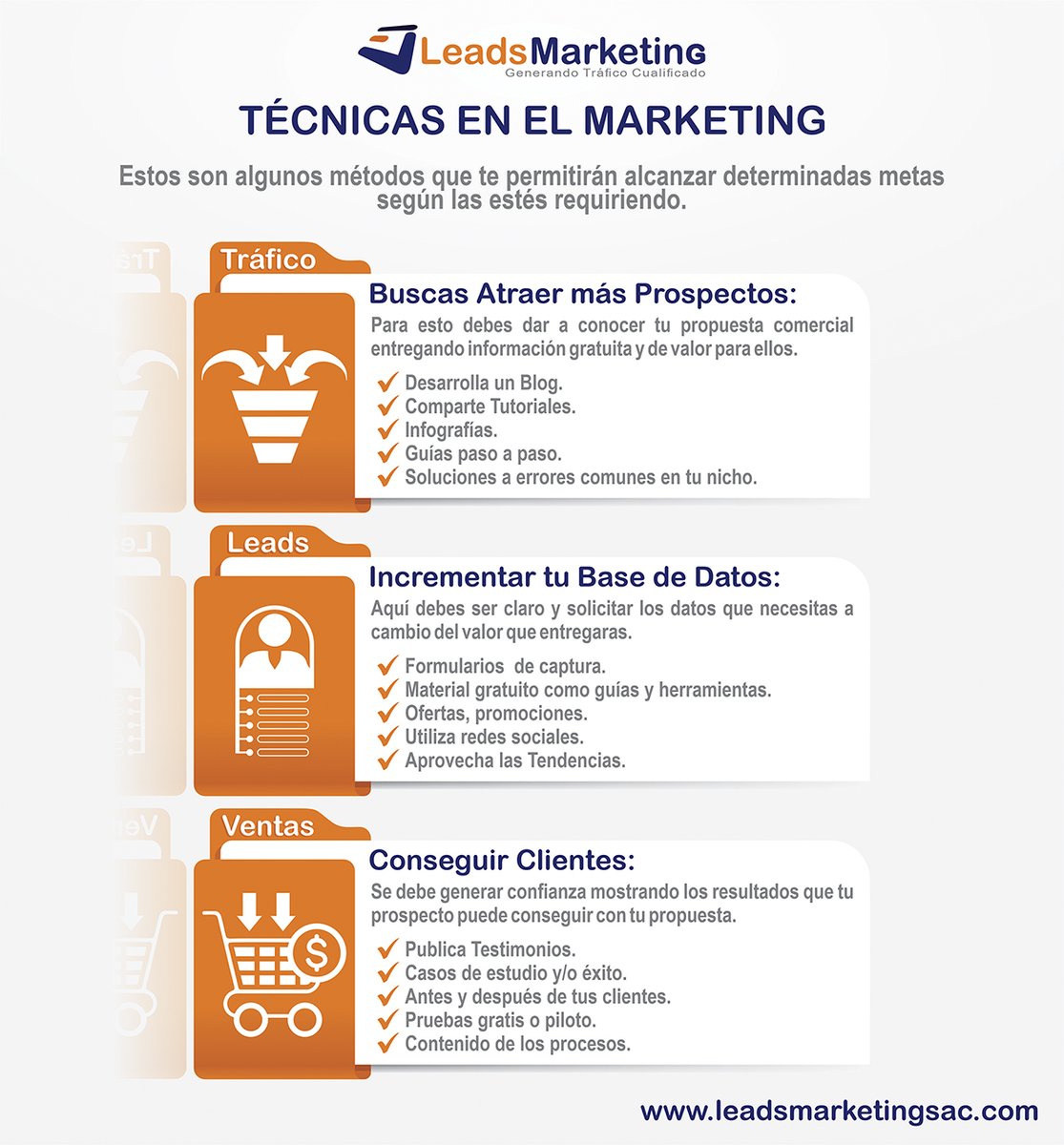 Técnicas en el Marketing
leadsmarketingsac.com

#marketing #marketingdigital #leads #ventas