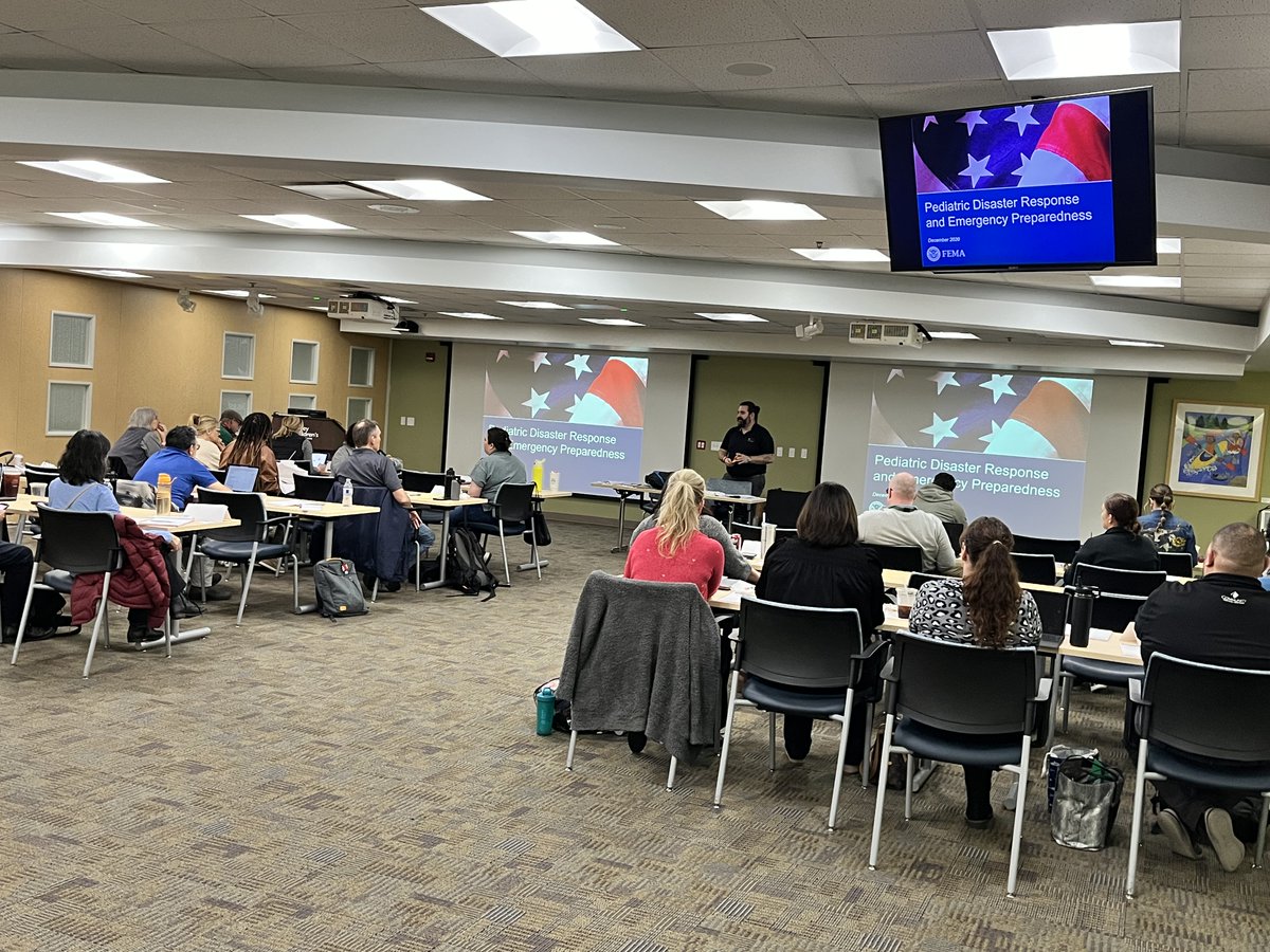 I had a terrific two days in Madera at Valley Children's <a href="/CareForKids/">Valley Children's</a> co-teaching Mgt 439 Pediatric Disaster Response and Emergency Preparedness to an amazing, engaged group of community, public health, Red Cross, clinicians, EMS, and Fire professionals committed to meeting the