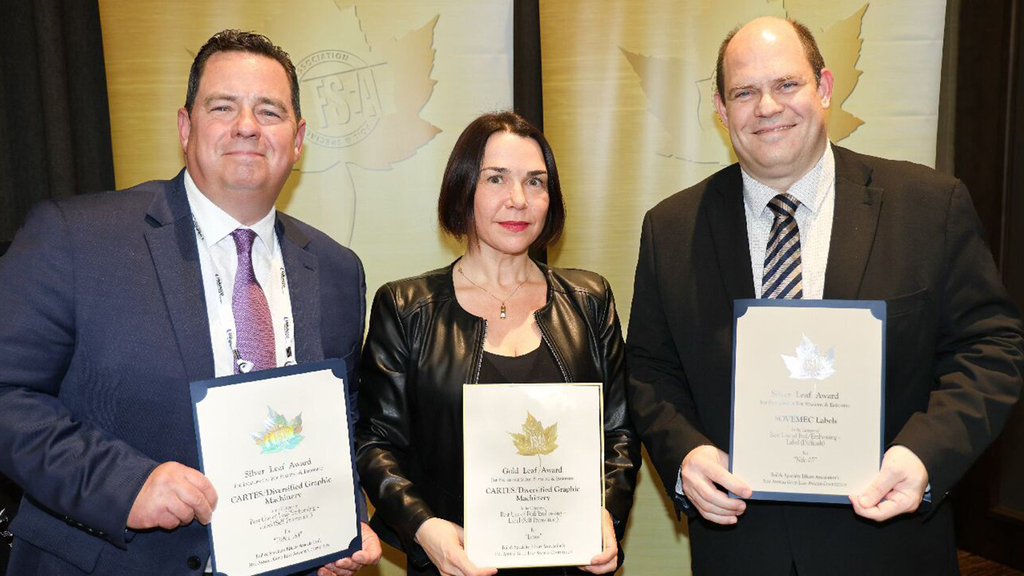 NEWS

Cartes wins FSEA Gold Leaf Award second year in a row

ift.tt/3jvioeK

#LabelNews #Printing #FlexiblePackaging #OffsetPrinting #Flexo #Labels #LabelPrinting #Packaging #Inkjet #PrintingPress