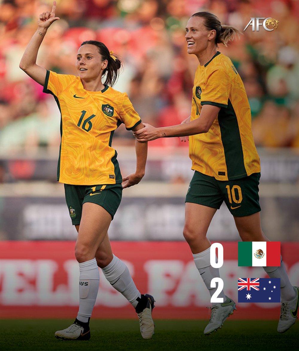 FT | 🇲🇽 Mexico 0️⃣-2️⃣ Australia 🇦🇺 

Matildas secure the 𝐖 over Mexico in a friendly!

📍 Texas