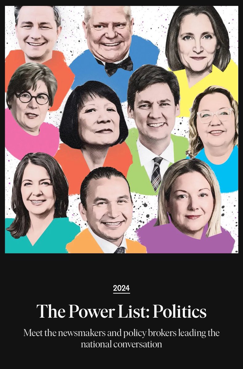 Wow, a happy honour to be on the @macleans “The Power List: Politics 2024” Congratulations to all others mentioned on this list and the other lists. 

I know this year will be eventful  and I plan on to keep up the energy and hard work for First Nations! #cdnpoli #powerlist #2024