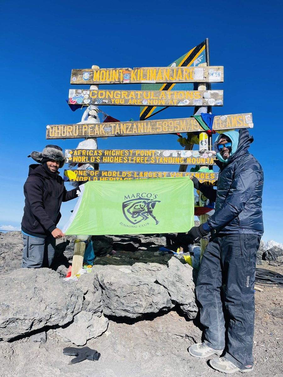 A throw back to celebrate our hiking team for summitting Mt. Kilimanjaro! Each step you took up the mountain was proof to your strength and resilience. We all can achieve great heights come - the “October Expedition”🔥 @MarcosGymSpa1 @tom_kabali @stevekakonge @MtKilimanjaroTZ 🇹🇿