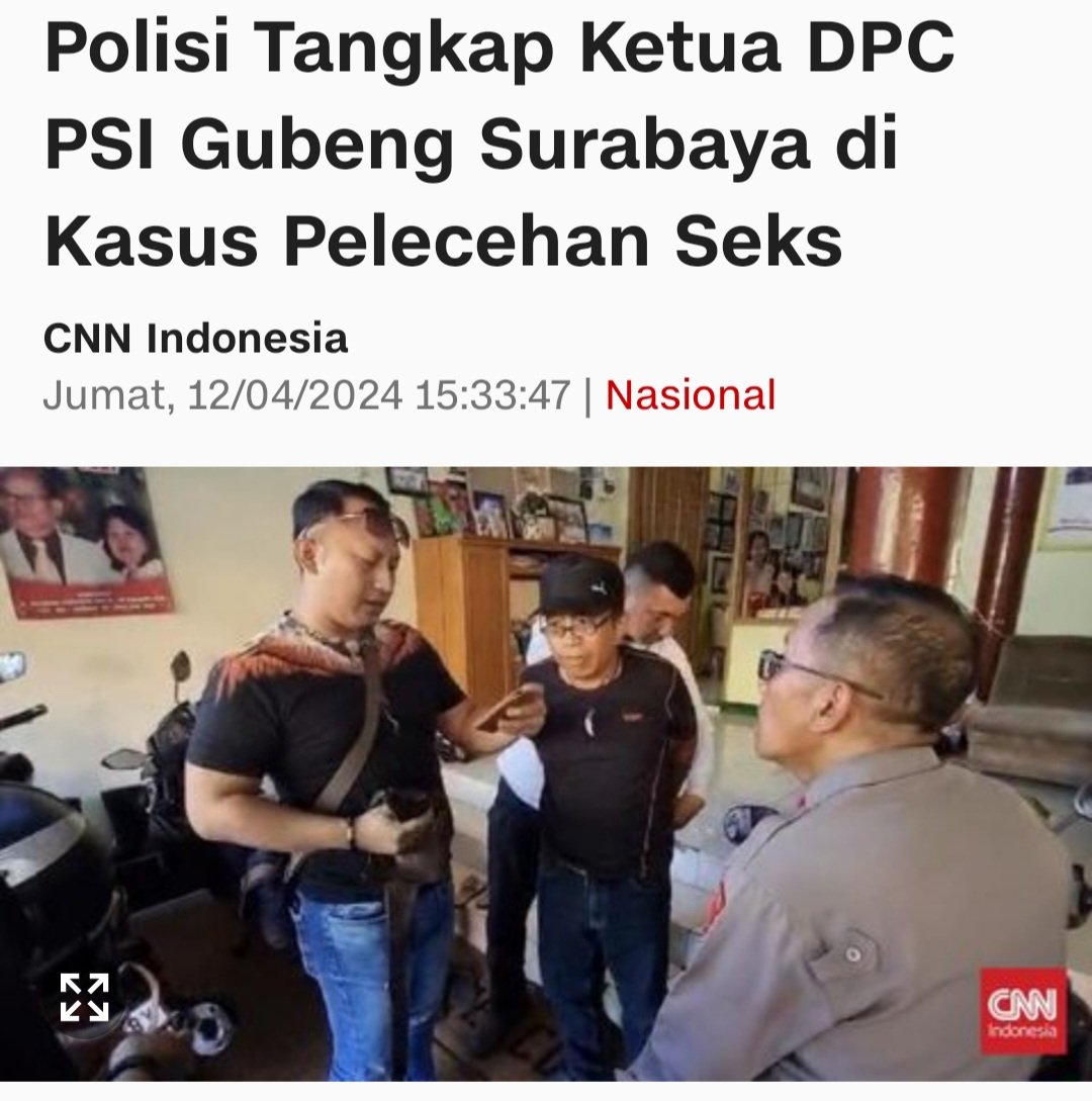 JhonSitorus_18's tweet photo. Kemarin ketua DPW PSI Jakbar melakukan pelecehan seksual, sekarang ketua DPC PSI Gubeng Surabaya juga melakukan kasus serupa

The real Partai Sagne Indonesia, lanjutkan nak, bapakmu bangga

Bikin malu ketum saja https://t.co/Kg7RNNjlxh