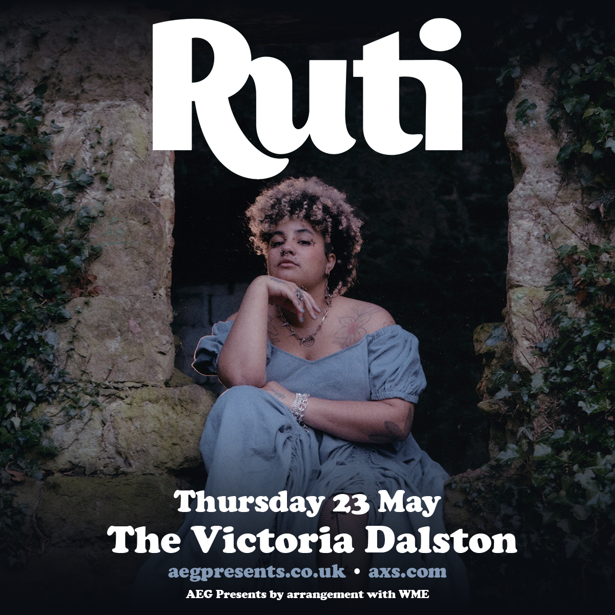 JUST ANNOUNCED! @rutimusic | The Victoria, Dalston | 23 May 2024 Tickets on sale Monday at 10am: aegp.uk/RUTI2024
