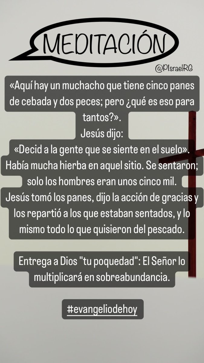 Meditación👇🏻🙏🏻.
#EvangelioDelDía 
#EvangelioDeHoy