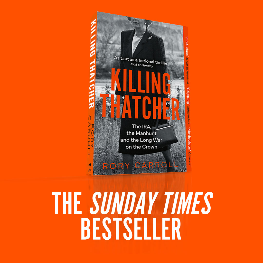 Thrilled to say Killing Thatcher has become a Sunday Times bestseller. Big thank you to all who bought, read or supported the book.