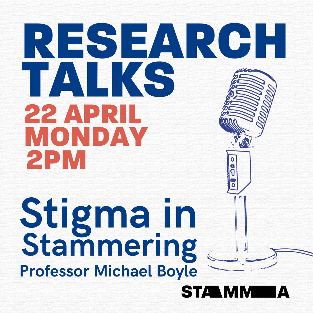 Join us and Professor Michael Boyle on Monday 22nd April, to chat all things stigma in stammering. We'll explore how stigma affects people who stammer, and how we can reduce that stigma to make the world a better place for people who stammer. Sign Up: stamma.org/get-involved/e…