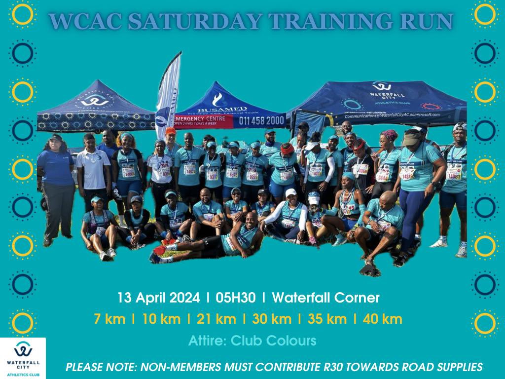 If you’re not down in Cape Town and #TTOM FOMO is dealing with you real bad, then join us tomorrow for our Saturday club training. R30 for non members for road supplies. See you there💙🌊😁 #Reakitima #BlueWave #WCAC #WCACxBusamed2024