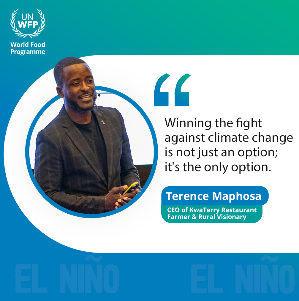 Embrace the urgency! @terrymap1 reminds us that winning the fight against #ClimateChange, fueled by #ElNino, is the only option. Let's take action today for a sustainable future! #TGIF