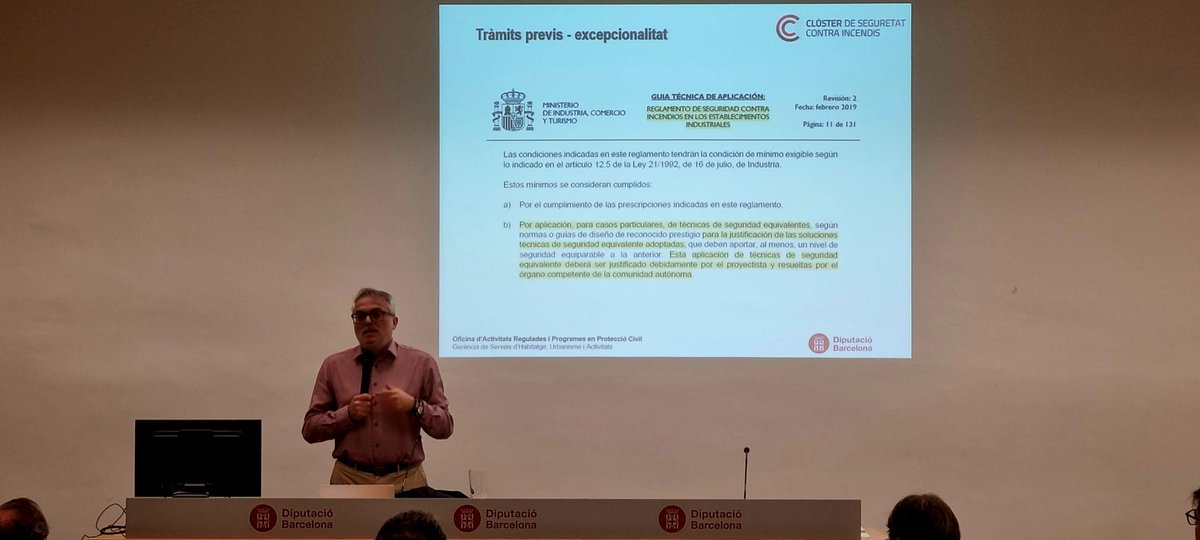 S'està realitzant el curs "Sistemes de protecció passiva contra incendis (PPCI) dels edificis", sobre la necessitat d'exigir una correcta instal·lació, certificació i manteniment dels elements de protecció passiva en edificis ℹ️diba.cat/web/hua/-/sist…