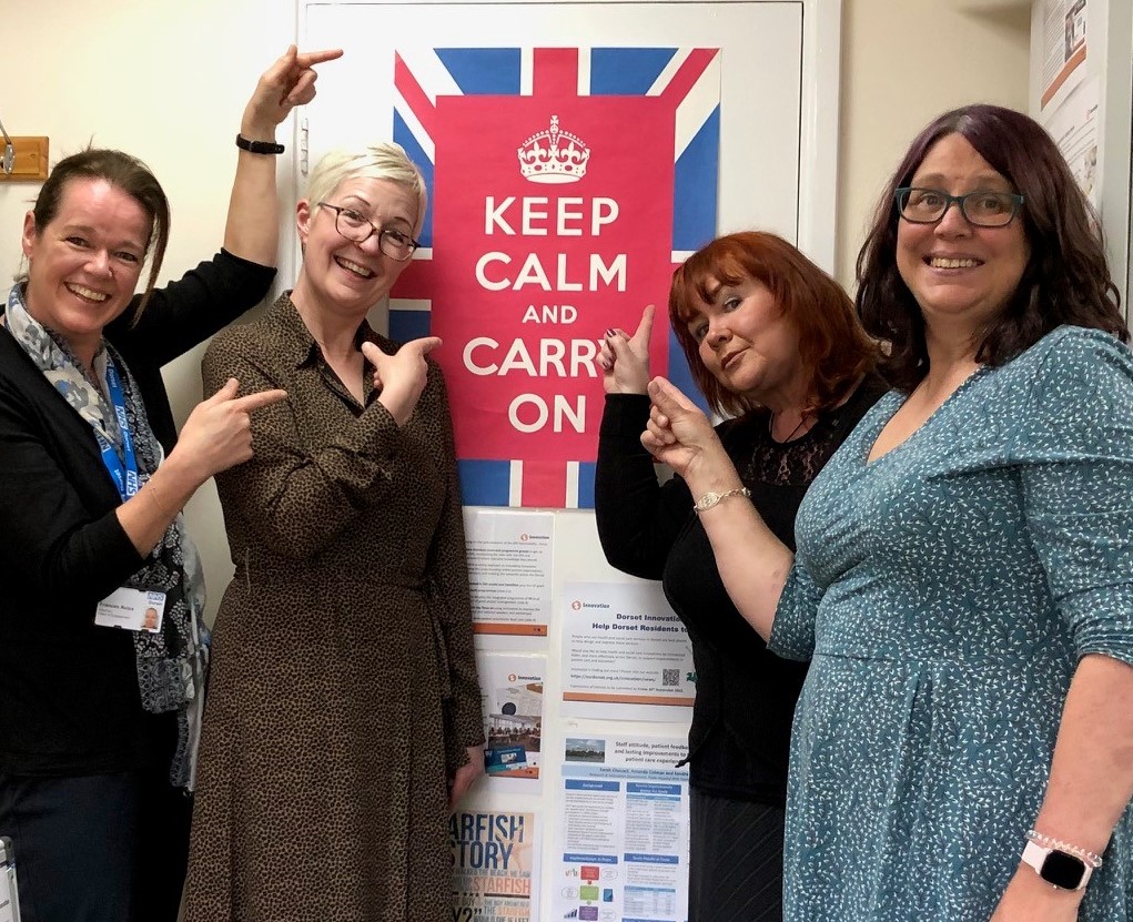 Such a delight to spend time working with the inspiring @FrancesAviss & Anne, Debbie & Deborah who are patient and public reps. Planning in full swing for the #DorsetInnovationHub summit (June) interactive workshop 'Understanding perspectives of people accessing health & care'