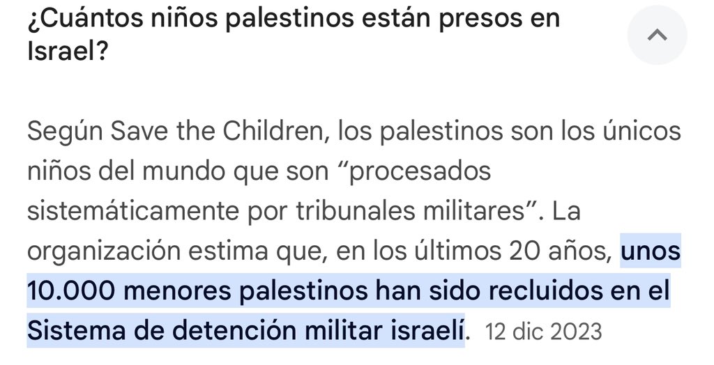 Si supieses cuántos niños palestinos tiene secuestrados Israel en sus cárceles jamás volverías a mencionar a los 130 rehenes de los que no hemos parado de hablar. Solo tienes que googlearlo.