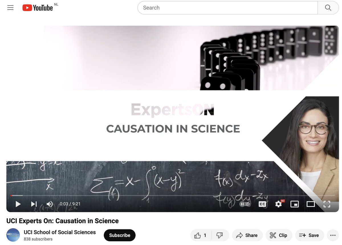 Short video introducing philosophy of science, work in the field & 'causation in science' X➡️Y 🧪🧬🧠 What is philosophy of science? Why does it matter for science and science communication? Thanks to Luis Fonseca & @ucisocsci @uci for creating this! youtube.com/watch?v=nNgceX…