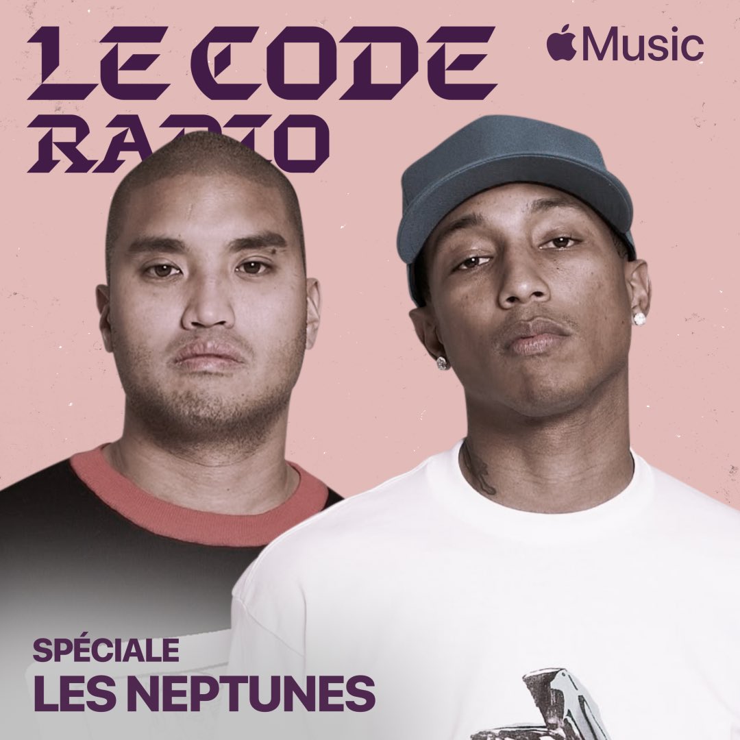 Question : votre prod préférée des Neptunes ? Nouveau Code Radio consacrée à la discographie incroyable du duo : urlr.me/9vpmd (En vrai, on sait qu’on ne peut rien faire contre « Grindin »)