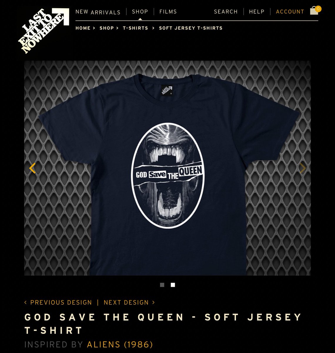 @LASTEXITshirts Outstanding! I’ve just placed an order for your new God Save the (Alien) Queen T-shirt. I’ve had my eye on it ever since it was released. 🤓