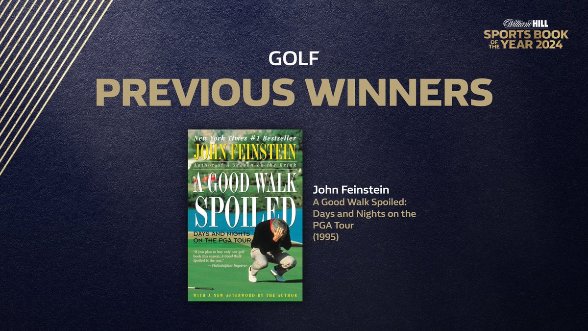 ⛳️ | GOLF WINNER The opening day of @TheMasters had us thinking about our favourite golf books. And where better to look than @FeinsteinBooks_'s 𝐀 𝐆𝐨𝐨𝐝 𝐖𝐚𝐥𝐤 𝐒𝐩𝐨𝐢𝐥𝐞𝐝: 𝐃𝐚𝐲𝐬 𝐚𝐧𝐝 𝐍𝐢𝐠𝐡𝐭𝐬 𝐨𝐧 𝐭𝐡𝐞 𝐏𝐆𝐀 𝐓𝐨𝐮𝐫 - our only golf winner of the