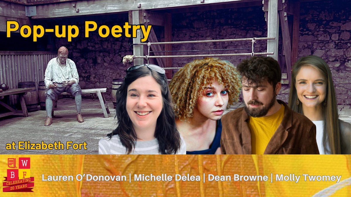 On Sun, April 28th @ElizabethFort_ from 1.30 pm I am beyond excited to read alongside @LaurenODonovanW, Michelle Delea & @Dean_Browne11 as part of @WorldBookFest ♥️ Also appearing & being their cool selves are @EleanorHooker_, @alana_d_m_, @cathal_holden, @benmaccaoilte & more 😍