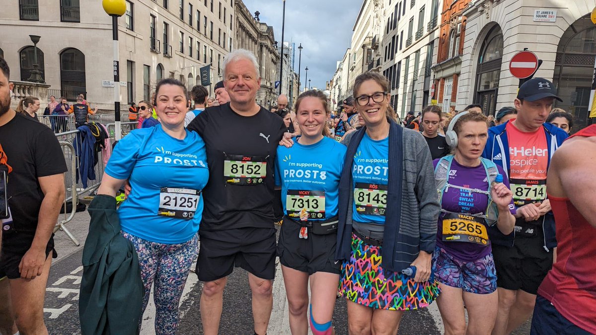 Massive well done to all the runners who helped raise an incredible £20,000 for @prost8uk at the London Landmarks half marathon!