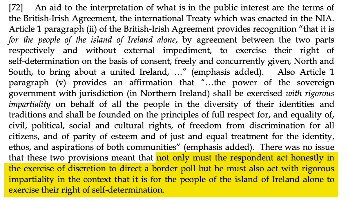 @DarranMarshall @bbctheview @hilarybennmp is nearly right.

Though its for the people of Ireland alone 'without external impediment' i.e. the UK Gov.

He needs to brush up on his understanding of the GFA.

#irishUnity
#BorderPoll
#UnitedIreland