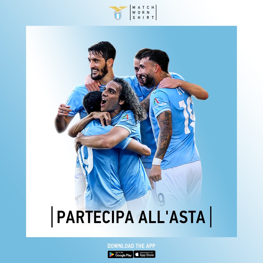 👕 Le nostre maglie indossate e autografate della partita di oggi contro la Salernitana sono disponibili in un'asta esclusiva @MatchWornShirt Fai la tua offerta qui 👉 l.matchwornshirt.com/lazio-1